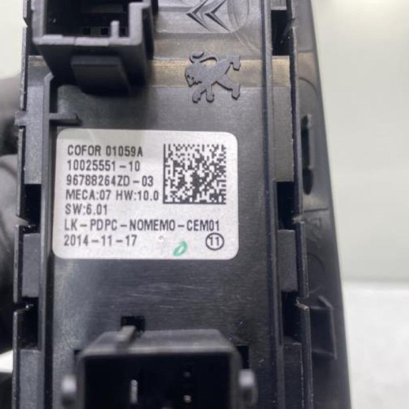 Interrupteur de leve vitre avant gauche CITROEN C4 GRAND PICASSO 2 Photo n°3