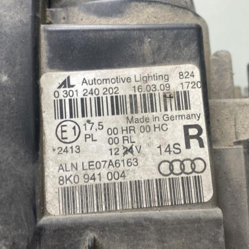 Optique avant principal droit (feux)(phare) AUDI A4 3 Photo n°2