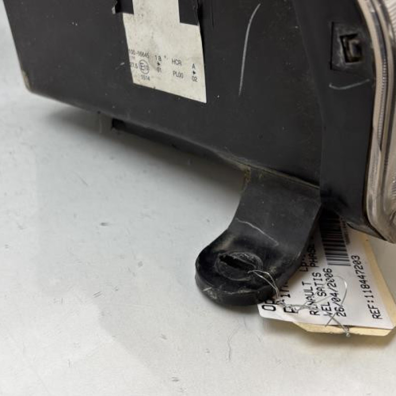 Optique avant principal gauche (feux)(phare) RENAULT VEL SATIS Photo n°3