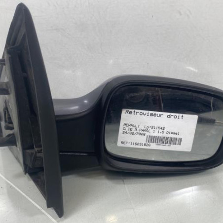 Retroviseur droit RENAULT CLIO 3 Photo n°1