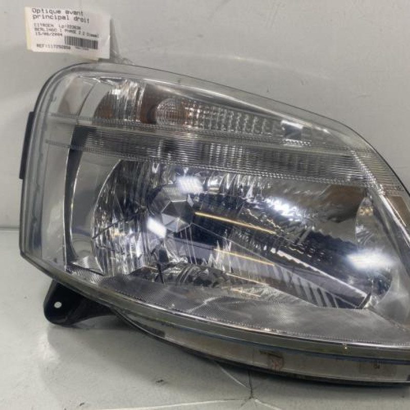 Optique avant principal droit (feux)(phare) CITROEN BERLINGO 1 Photo n°1