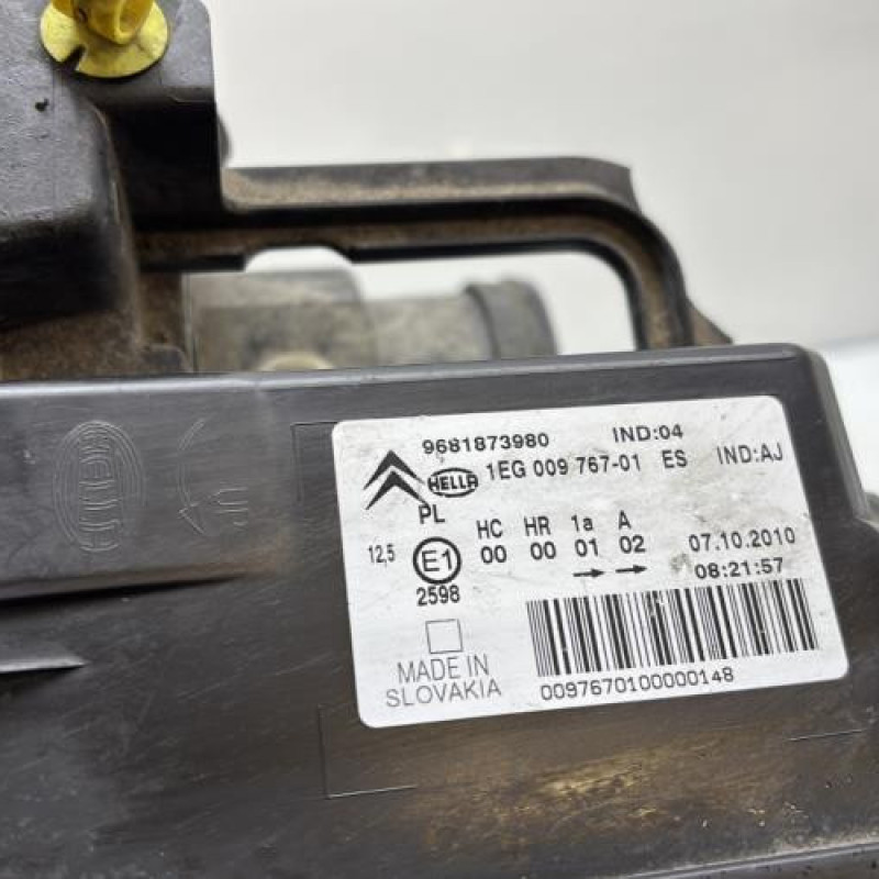 Optique avant principal gauche (feux)(phare) CITROEN C3 PICASSO Photo n°7