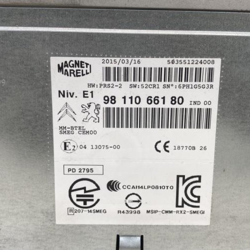 Autoradio d'origine PEUGEOT 208 1 Photo n°4