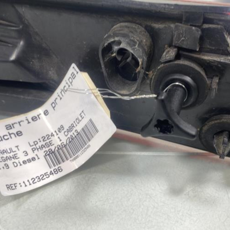 Feu arriere principal gauche (feux) RENAULT MEGANE 3 Photo n°4