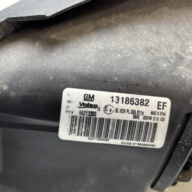 Optique avant principal droit (feux)(phare) OPEL CORSA D Photo n°10