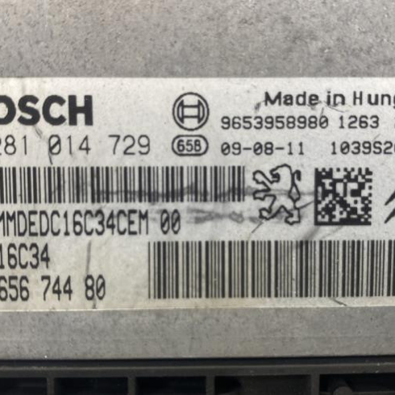 Calculateur moteur CITROEN C4 PICASSO 1 Photo n°2
