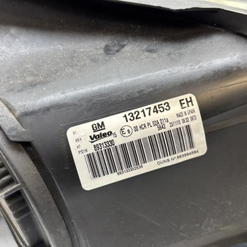 Optique avant principal gauche (feux)(phare) OPEL CORSA D Photo n°5