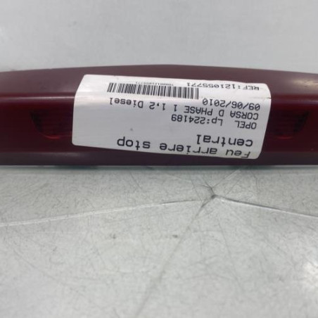 Feu arriere stop central OPEL CORSA D Photo n°1