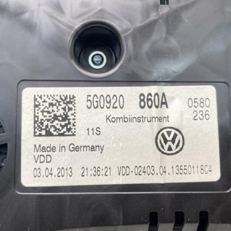 Compteur VOLKSWAGEN GOLF 7 Photo n°3