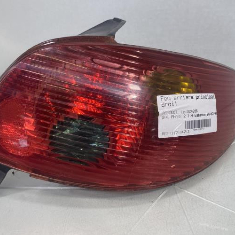 Feu arriere principal droit (feux) PEUGEOT 206 Photo n°1