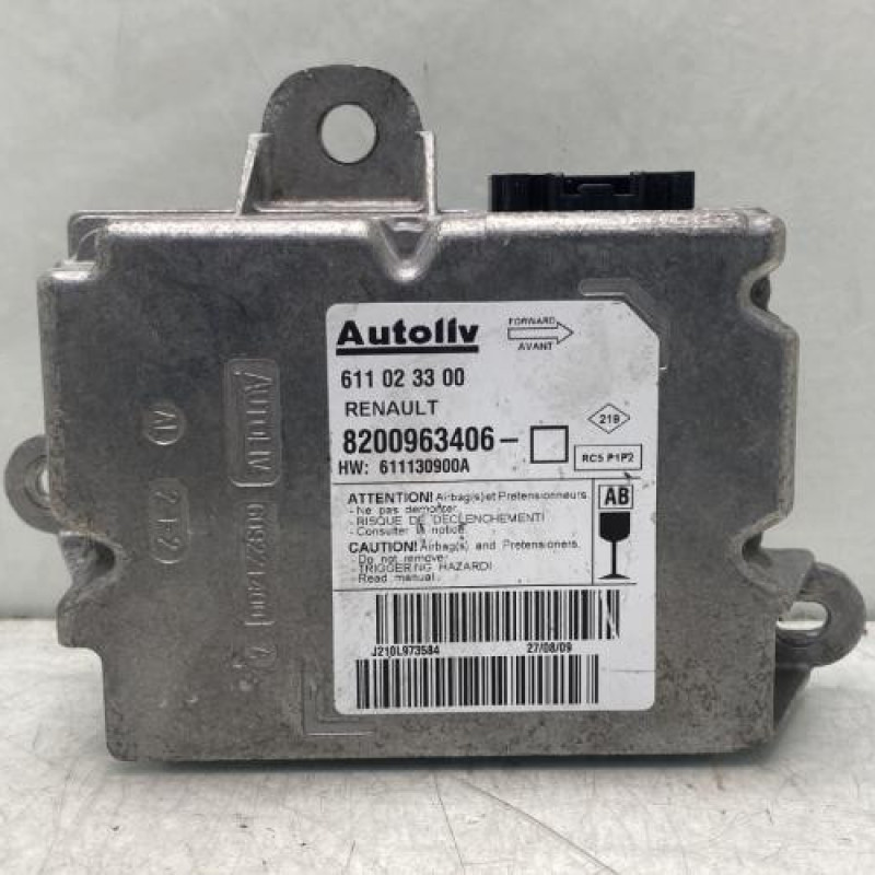 Boitier air bag RENAULT CLIO 3 Photo n°1