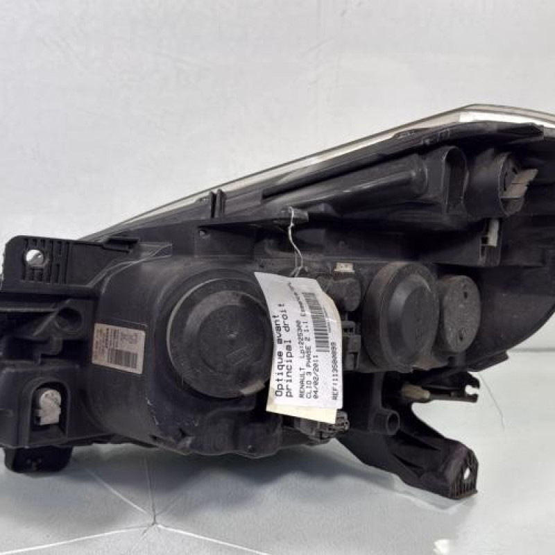 Optique avant principal droit (feux)(phare) RENAULT CLIO 3 Photo n°3