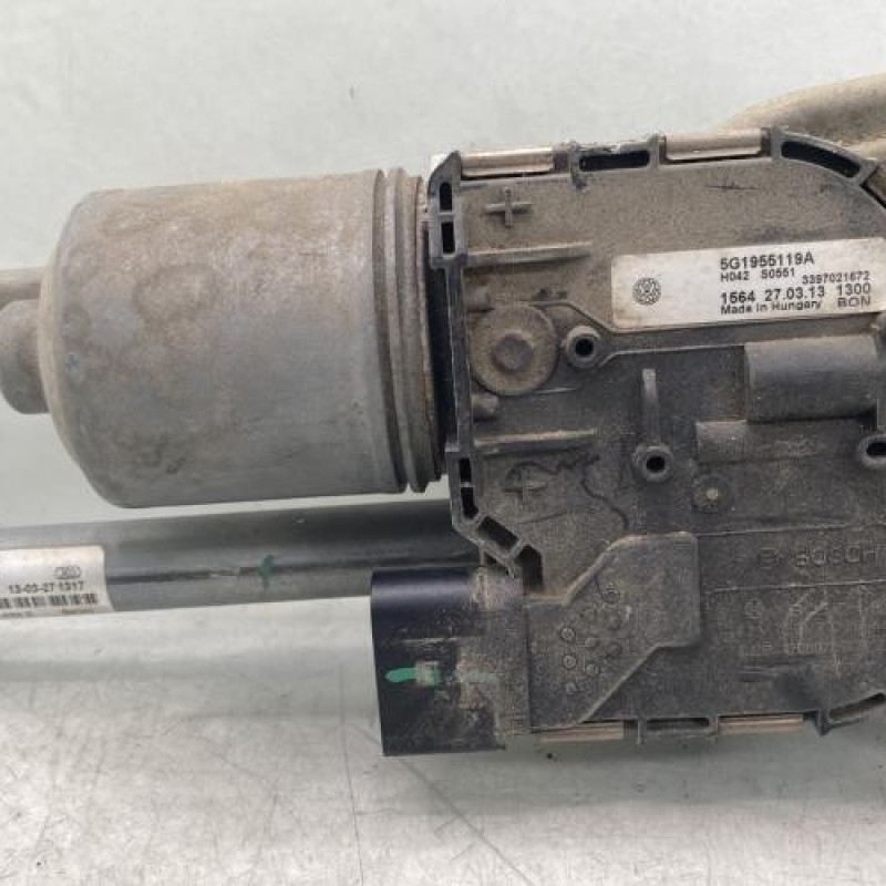 Moteur essuie glace avant VOLKSWAGEN GOLF 7 Photo n°3