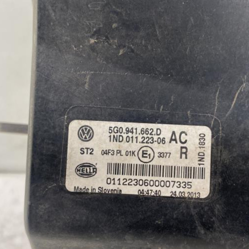 Anti brouillard droit (feux) VOLKSWAGEN GOLF 7 Photo n°5