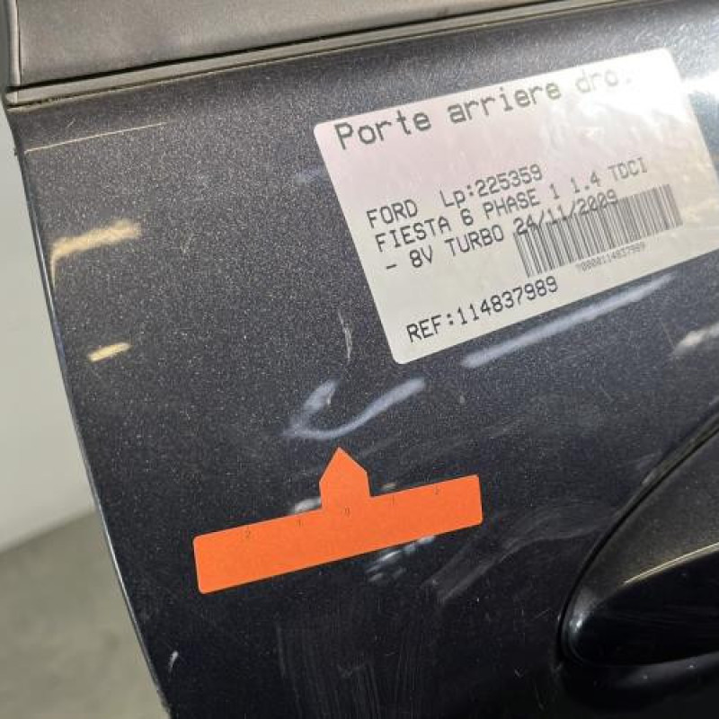 Porte arriere droit FORD FIESTA 6 Photo n°3