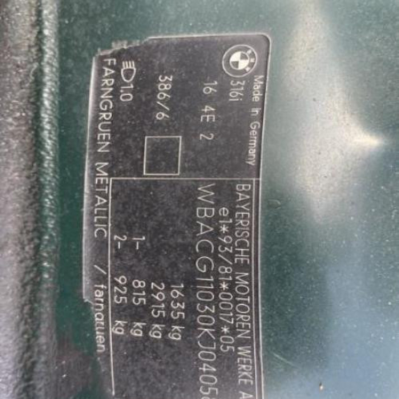 Bas de caisse gauche BMW SERIE 3 E36 Photo n°20