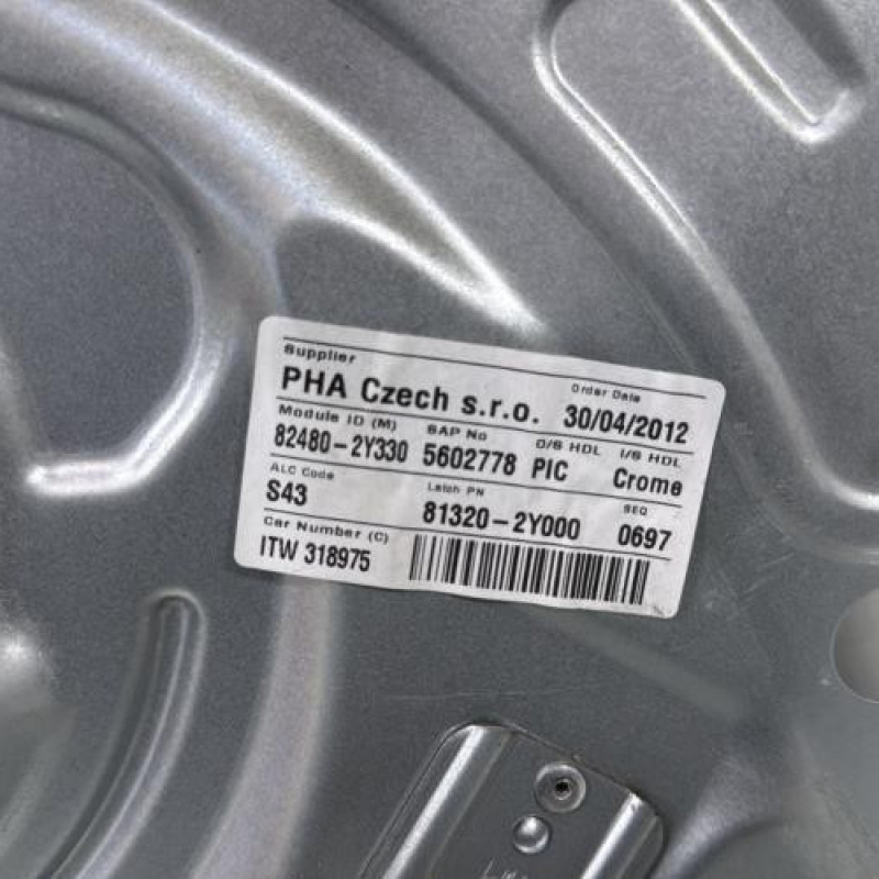 Leve vitre electrique avant droit HYUNDAI IX 35 Photo n°2