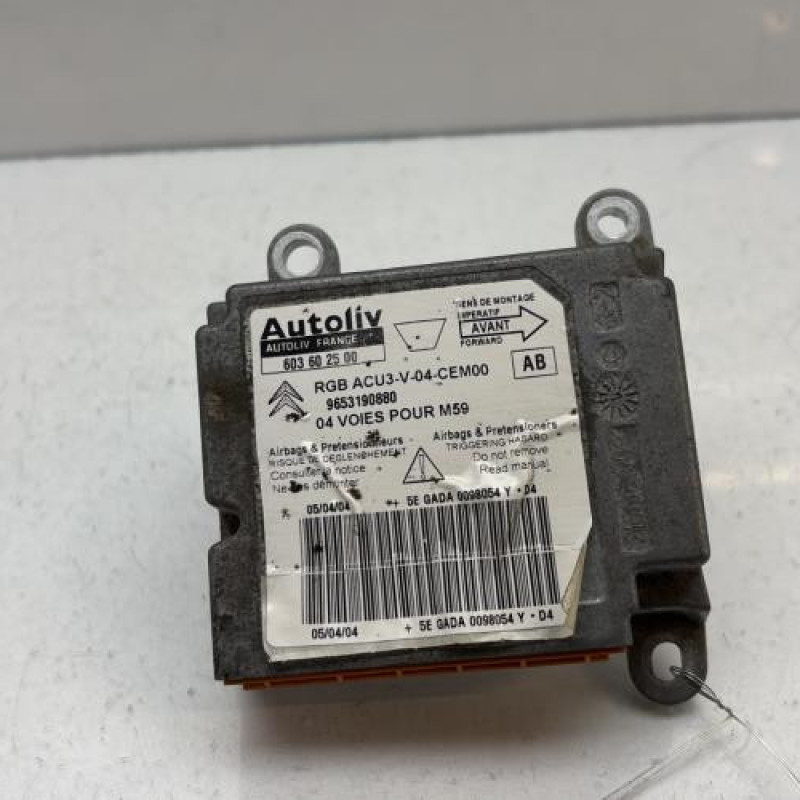 Boitier air bag CITROEN BERLINGO 1 Photo n°1