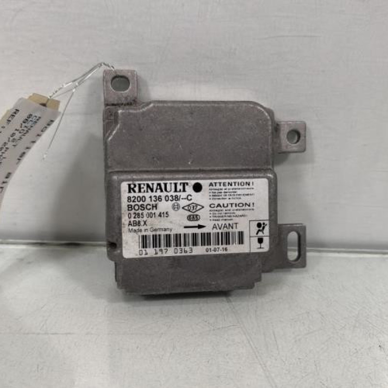 Boitier air bag RENAULT CLIO 2 Photo n°1