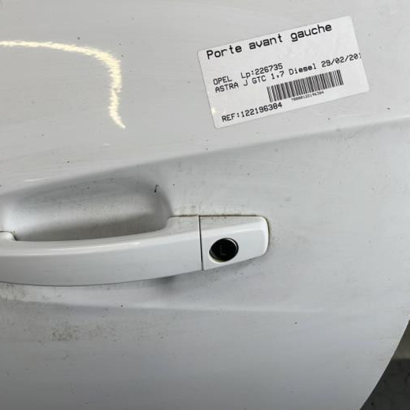 Porte avant gauche OPEL ASTRA J Photo n°2