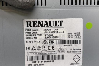 Autoradio d'origine RENAULT CLIO 4