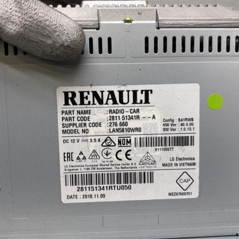 Autoradio d'origine RENAULT CLIO 4 Photo n°5