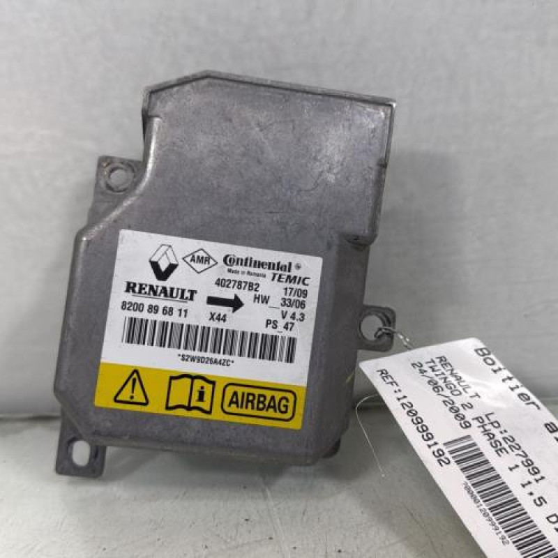 Boitier air bag RENAULT TWINGO 2 Photo n°1