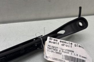 Bras essuie glace avant droit PEUGEOT PARTNER 3