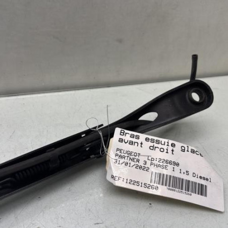 Bras essuie glace avant droit PEUGEOT PARTNER 3