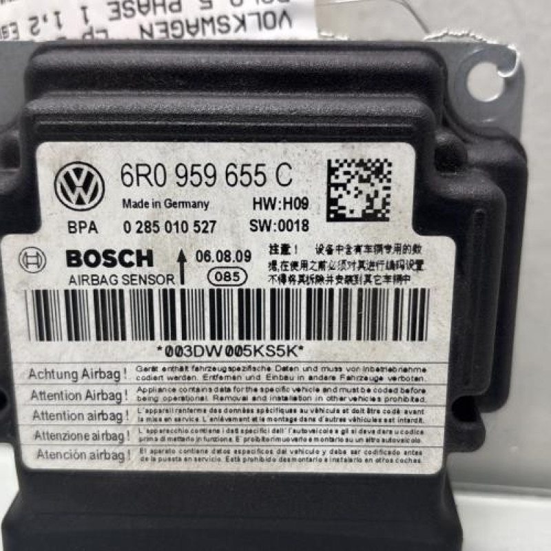 Boitier air bag VOLKSWAGEN POLO 5 Photo n°2