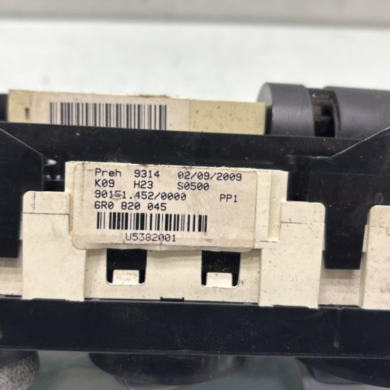 Commande chauffage VOLKSWAGEN POLO 5 Photo n°4