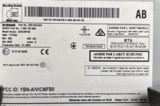 Autoradio d'origine NISSAN MICRA 5