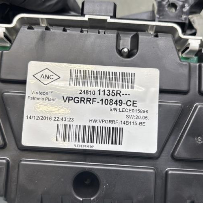 Compteur RENAULT CLIO 4 Photo n°3