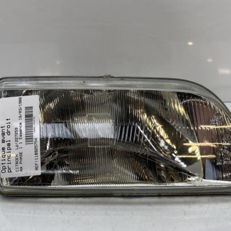 Optique avant principal droit (feux)(phare) CITROEN AX Photo n°1