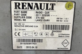 Autoradio d'origine RENAULT CLIO 4