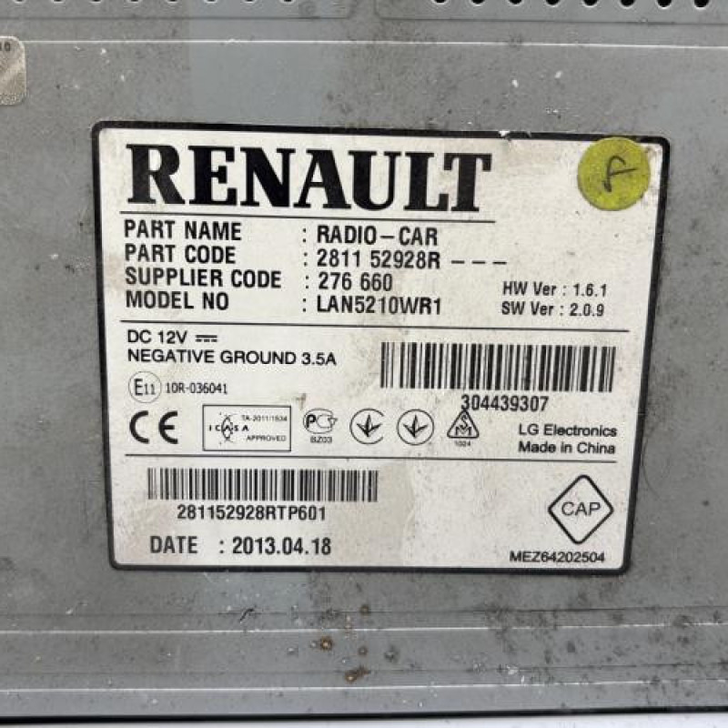 Autoradio d'origine RENAULT CLIO 4 Photo n°6