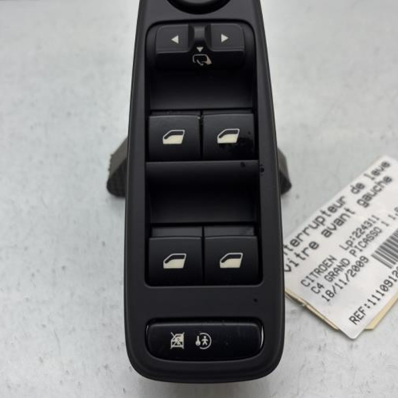 Interrupteur de leve vitre avant gauche CITROEN C4 GRAND PICASSO 1 Photo n°3