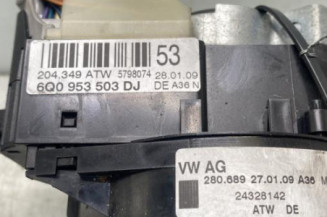 Com (Bloc Contacteur Tournant+Commodo Essuie Glace+Commodo Phare) VOLKSWAGEN POLO 4