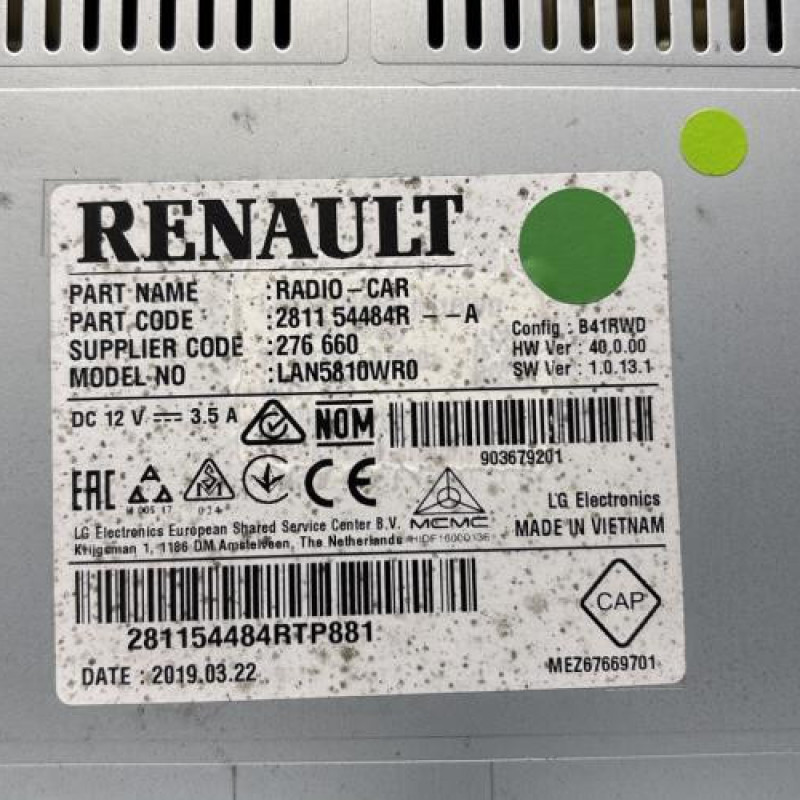 Autoradio d'origine RENAULT CLIO 4 Photo n°4