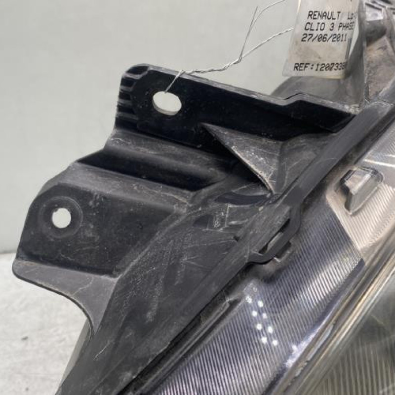 Optique avant principal gauche (feux)(phare) RENAULT CLIO 3 Photo n°3