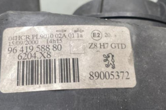 Optique avant principal gauche (feux)(phare) PEUGEOT 607