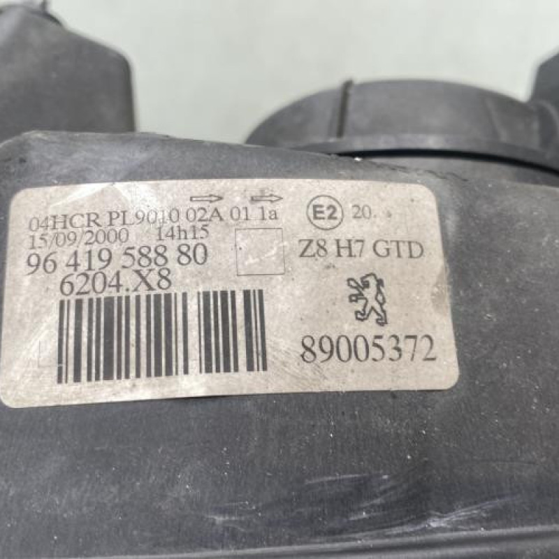 Optique avant principal gauche (feux)(phare) PEUGEOT 607 Photo n°4