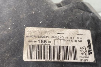 Optique avant principal droit (feux)(phare) PEUGEOT 307