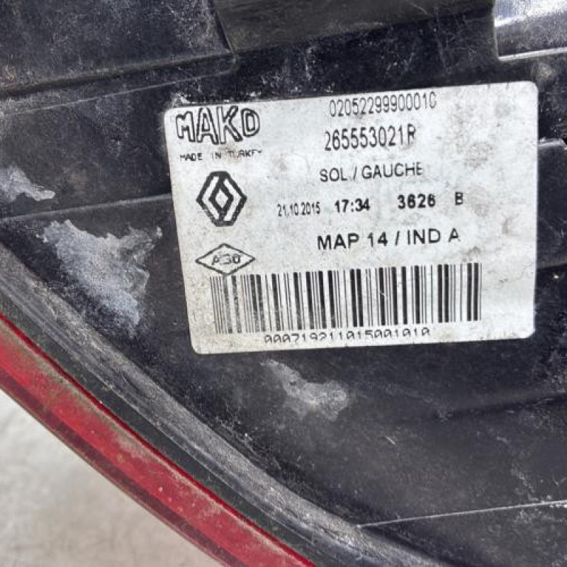 Feu arriere principal gauche (feux) RENAULT CLIO 4 Photo n°3