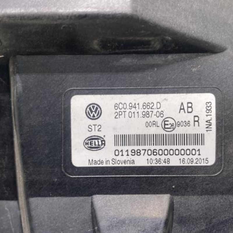 Anti brouillard droit (feux) VOLKSWAGEN POLO 5 Photo n°3