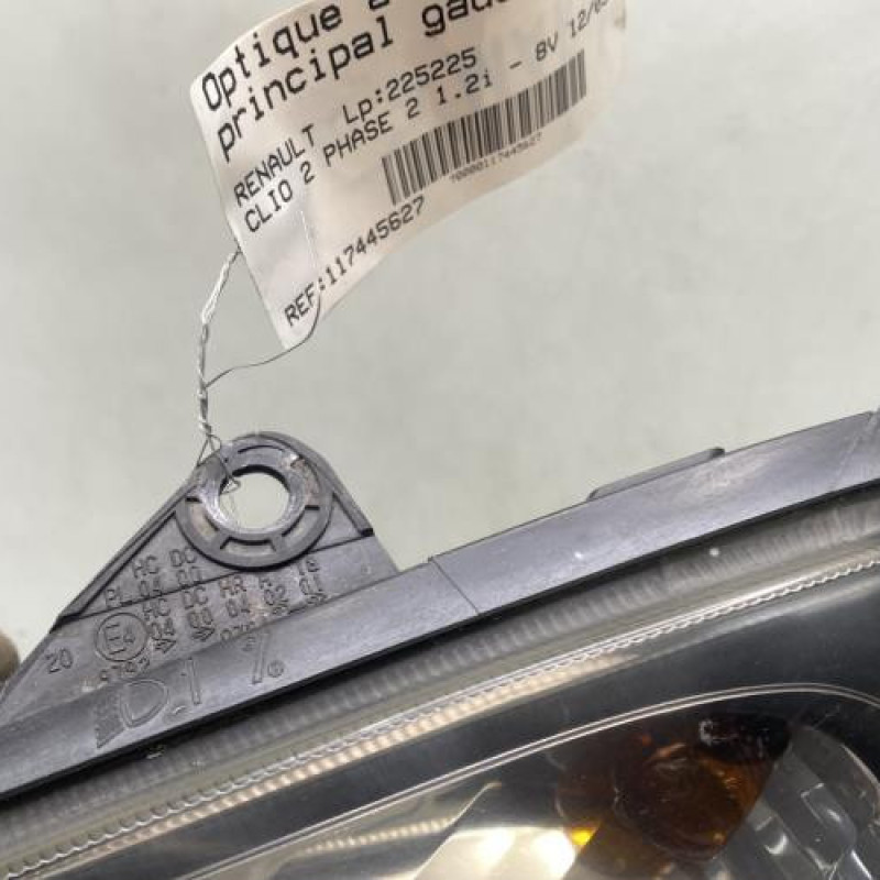 Optique avant principal gauche (feux)(phare) RENAULT CLIO 2 Photo n°4