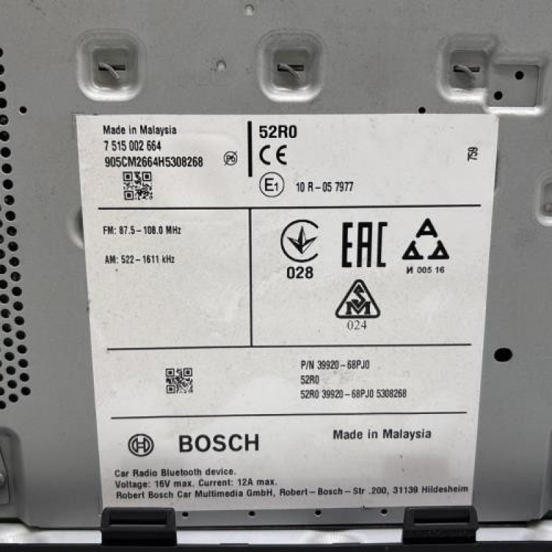 Autoradio d'origine SUZUKI BALENO 2 Photo n°5