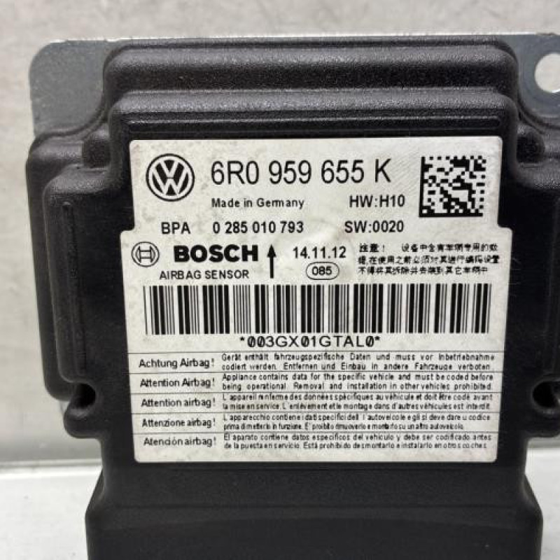 Boitier air bag VOLKSWAGEN POLO 5 Photo n°2