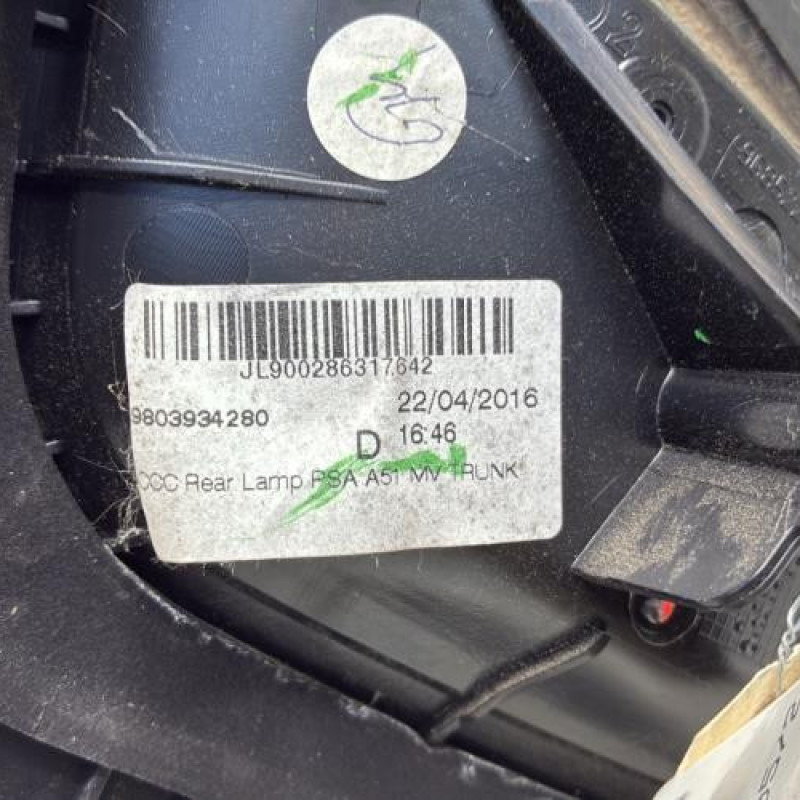 Feu arriere secondaire droit (feux) CITROEN C3 2 Photo n°3