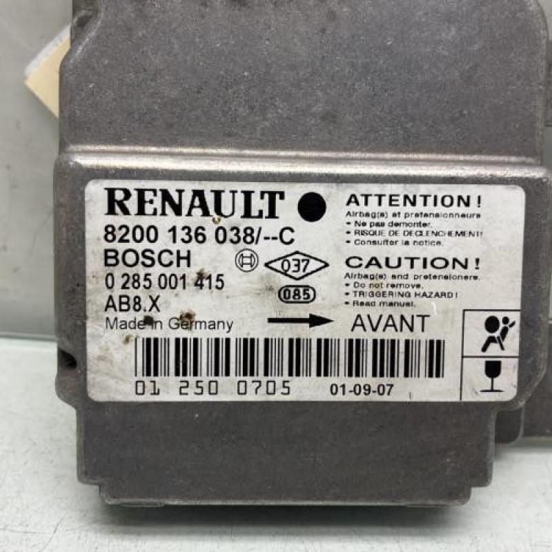 Boitier air bag RENAULT CLIO 2 Photo n°2